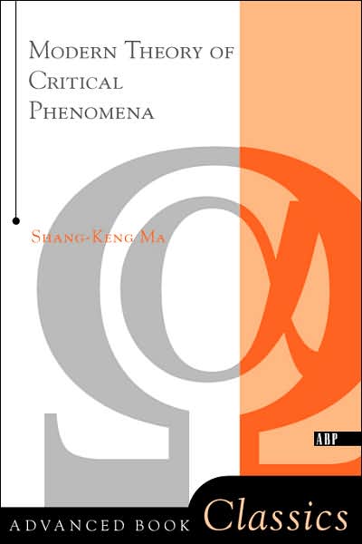 Cover for Shang-keng Ma · Modern Theory Of Critical Phenomena (Paperback Book) [New edition] (2000)