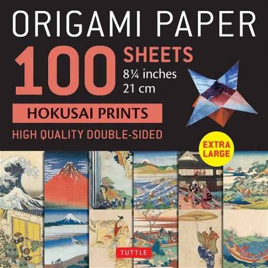 Cover for Tuttle Studio · Origami Paper 100 sheets Hokusai Prints 8 1/4&quot; (21 cm): Extra Large Double-Sided Origami Sheets Printed with 12 Different Prints (Instructions for 5 Projects Included) (Papperier) (2023)
