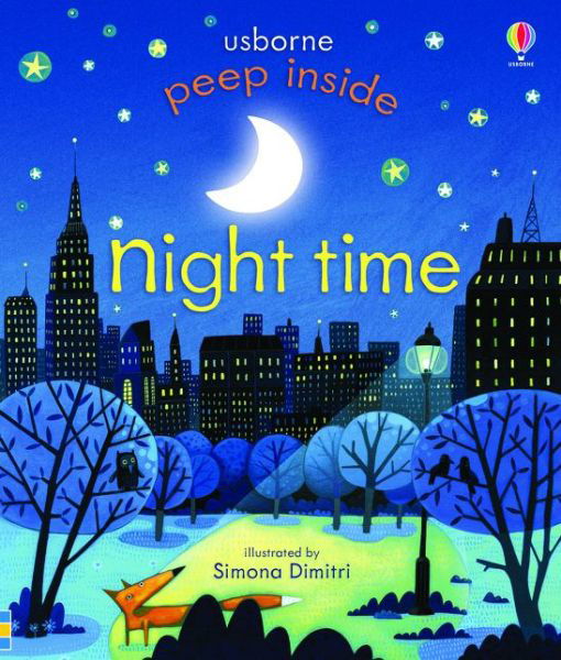 Cover for Anna Milbourne · Peep Inside Night-Time - Peep Inside (Board book) (2014)