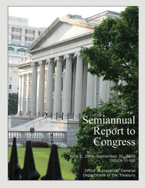 Cover for Office of Inspector General · Semiannual Report to Congress April 1, 2009-september 30, 2009 (Paperback Book) (2015)