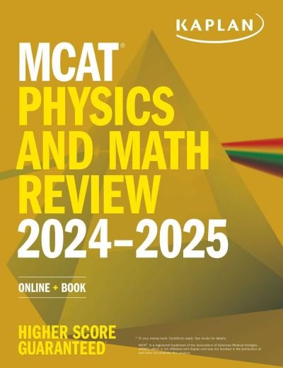 Cover for Kaplan Test Prep · MCAT Physics and Math Review 2024-2025: Online + Book - Kaplan Test Prep (Paperback Book) (2023)