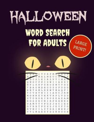 Cover for MakMak Puzzle Books · Large Print Halloween Word Search (Pocketbok) (2018)