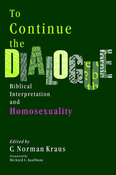 Cover for C Norman Kraus · To Continue the Dialogue (Paperback Book) (2001)