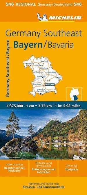 Cover for Michelin · Germany Southeast, Bavaria - Michelin Regional Map 546 (Landkarten) [13th edition] (2023)