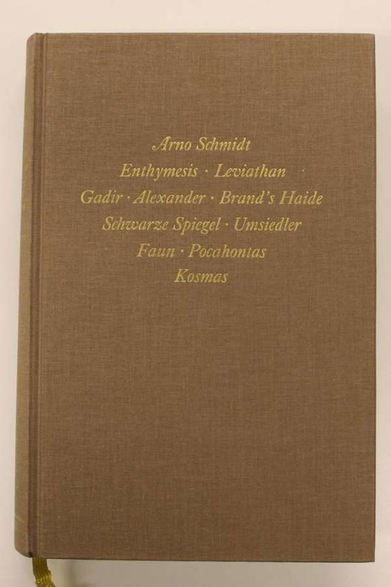 Cover for A. Schmidt · Werke,Gr.1.Ln.1 (Bok)