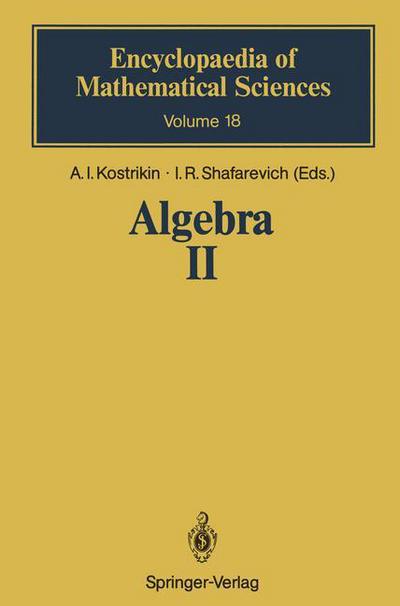 Cover for A I Kostrikin · Algebra II: Noncommutative Rings Identities - Encyclopaedia of Mathematical Sciences (Paperback Book) [Softcover reprint of the original 1st ed. 1991 edition] (2011)