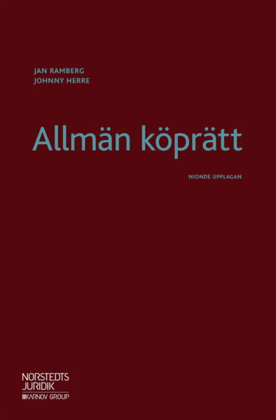 Cover for Jan Ramberg · Allmän köprätt (Book) (2019)