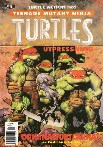 Cover for Kevin Eastman · Turtle Action: Utpressning (Book) (1993)