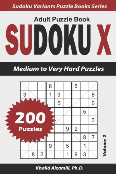 Cover for Khalid Alzamili · Sudoku X Adult Puzzle Book (Paperback Book) (2021)