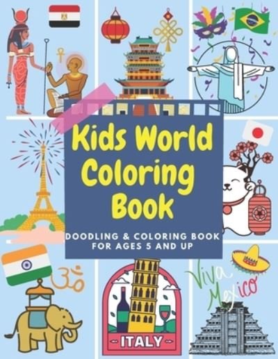 Cover for Pelangi Publishing · Kids World Coloring Book (Paperback Book) (2021)