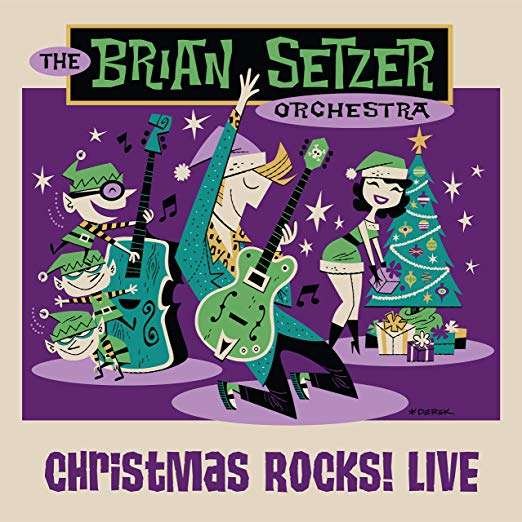 Cover for The Brian Setzer Orchestra · Christmas Rocks Live (MBD) (2021)