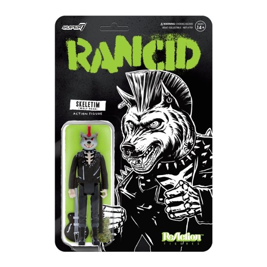 Rancid ReAction Actionfigur Skeletim (Wolf Head) 1 - Rancid - Merchandise - SUPER 7 - 0840049814011 - 24 oktober 2023