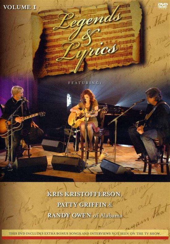 Cover for Kris Kristofferson · Legends &amp; Lyrics V.1 (DVD) (2009)