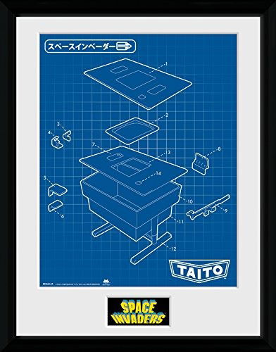 Space Invaders: Table (Stampa In Cornice 30x40 Cm) - Space Invaders - Gadżety - Gb Eye - 5028486362011 - 