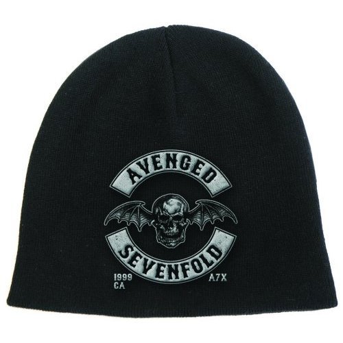 Cover for Avenged Sevenfold · Avenged Sevenfold Unisex Beanie Hat: Death Bat Crest (Bekleidung) [Black - Unisex edition] (2015)