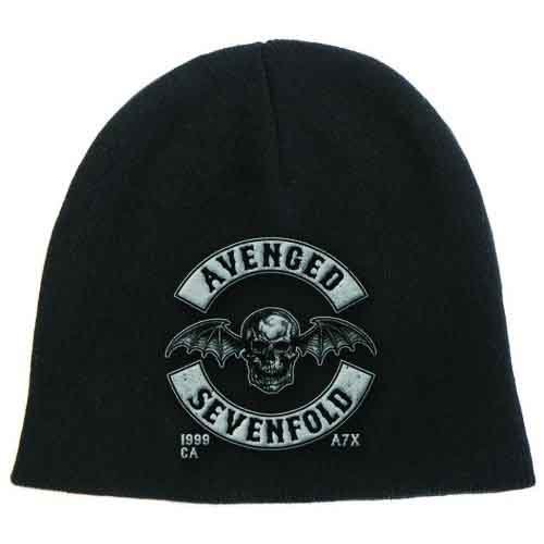 Cover for Avenged Sevenfold · Avenged Sevenfold Unisex Beanie Hat: Death Bat Crest (Klær) [Black - Unisex edition] (2015)
