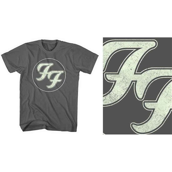 Foo Fighters Unisex T-Shirt: Gold FF Logo - Foo Fighters - Koopwaar -  - 5056012043011 - 