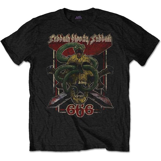 Black Sabbath Unisex T-Shirt: Bloody Sabbath 666 - Black Sabbath - Fanituote -  - 5056170635011 - 