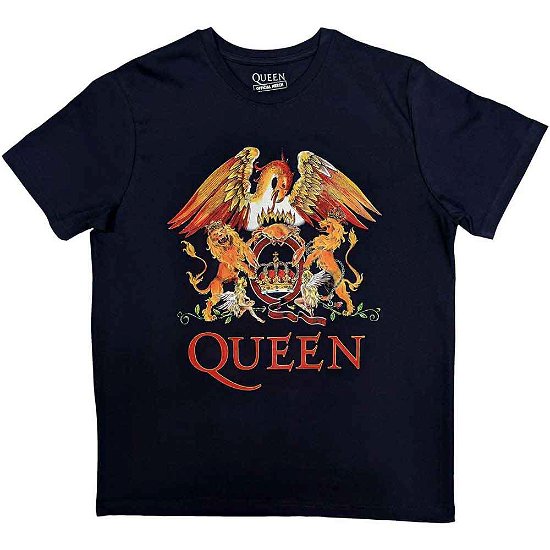 Queen Unisex T-Shirt: Classic Crest - Queen - Produtos -  - 5056170648011 - 