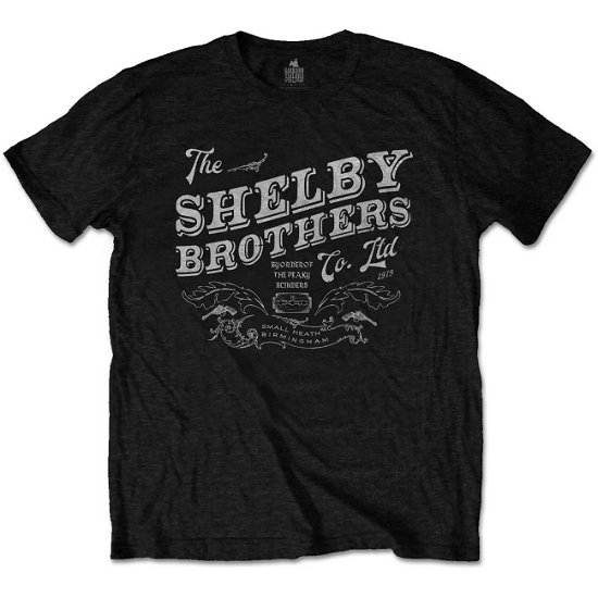 Peaky Blinders Unisex T-Shirt: The Shelby Brothers - Peaky Blinders - Merchandise - MERCHANDISE - 5056170664011 - 17. januar 2020