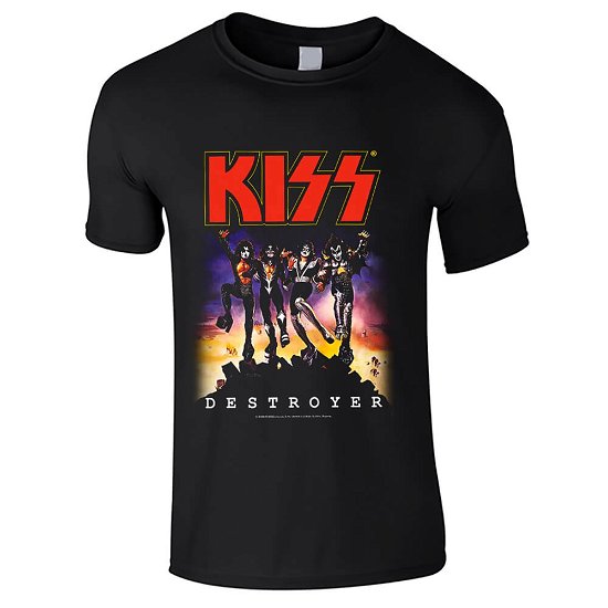 Cover for Kiss · Destroyer (Kids 7-8) (T-shirt) [size M] (2018)