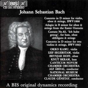 Concerto in D Minor / Adagio - Bach / Skram / Hoff / Genetay - Musik - Bis - 7318590001011 - 6. März 1995