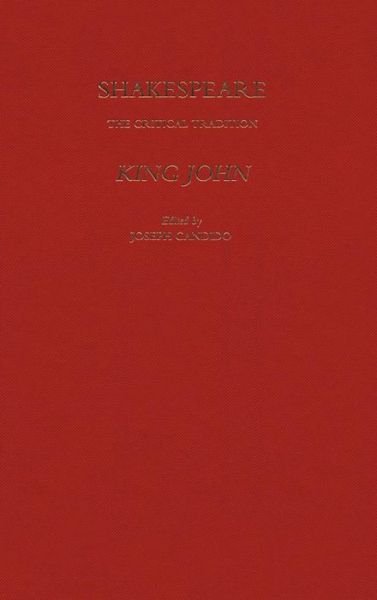 Cover for Joseph Candido · King John (Innbunden bok) (2000)