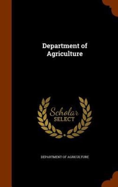 Cover for Department Of Agriculture · Department of Agriculture (Innbunden bok) (2015)