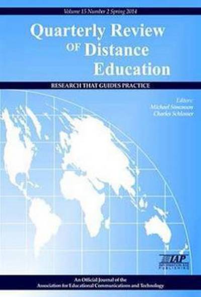 Cover for Michael Simonson · Quarterly Review of Distance Education Volume 15 (Paperback Book) (2014)