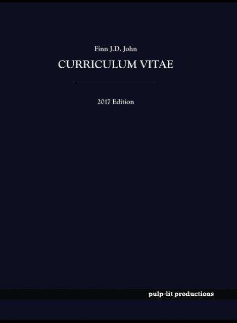 Cover for Finn J D John · Curriculum Vitae, Finn J.D. John (Hardcover Book) (2017)