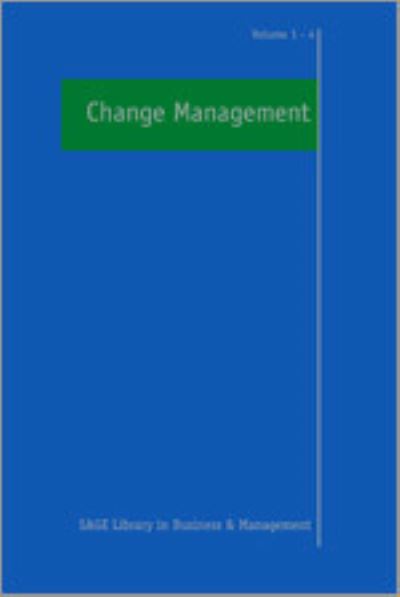 Cover for Derek Pugh · Change Management - Sage Library in Business and Management (Hardcover Book) [Four-volume Set Ed. edition] (2009)