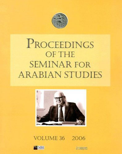 Cover for St John Simpson · Proceedings of the Seminar for Arabian Studies, Volume 36 (Paperback Book) (2006)