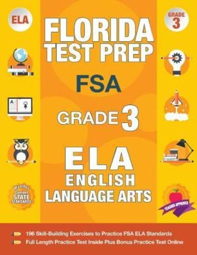Cover for Fsa Test Prep Team · Florida Test Prep FSA Grade 3 English (Paperback Book) (2018)