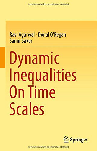 Cover for Ravi Agarwal · Dynamic Inequalities On Time Scales (Hardcover Book) [2014 edition] (2014)