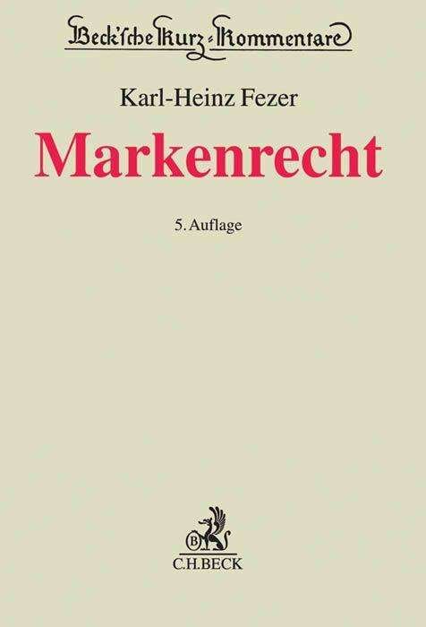 Cover for Fezer · Markenrecht (Book)