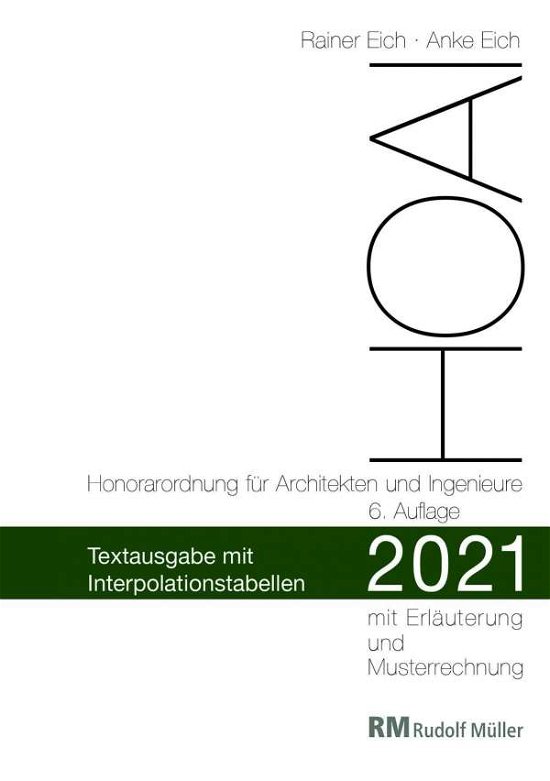 Cover for Eich · HOAI 2021 - Textausgabe mit Interp (Bok)