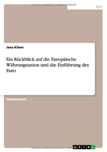 Cover for Kliem · Ein Rückblick auf die Europäische (Book) [German edition] (2010)