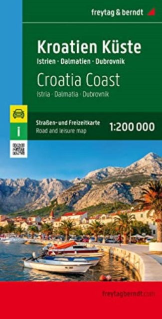 Cover for Freytag &amp; Berndt · Freytag &amp; Berndt Road Map: Kroatien Küste - Croatian Coast (Hardcover Book) (2023)