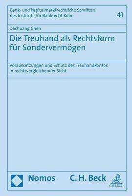 Cover for Chen · Die Treuhand als Rechtsform für So (Buch) (2020)