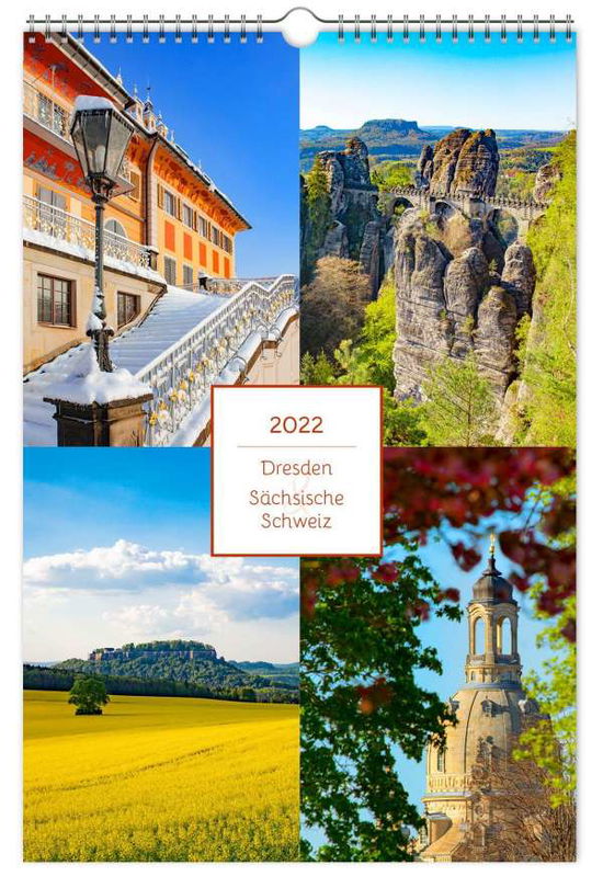 Kalender Dresden und Sächsische Schweiz (Elbsandsteingebirge) 2022 - K4Verlag - Marchandise - K4Verlag FotoCo+GmbH - 9783949339011 - 20 mai 2021