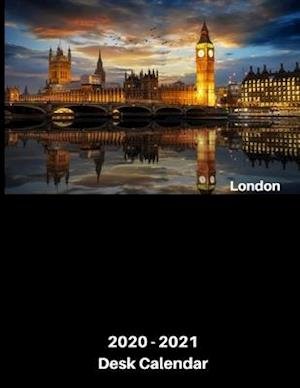 Cover for 8333 Publishing · London 2020 - 2021 Desk Calendar (Paperback Book) (2020)