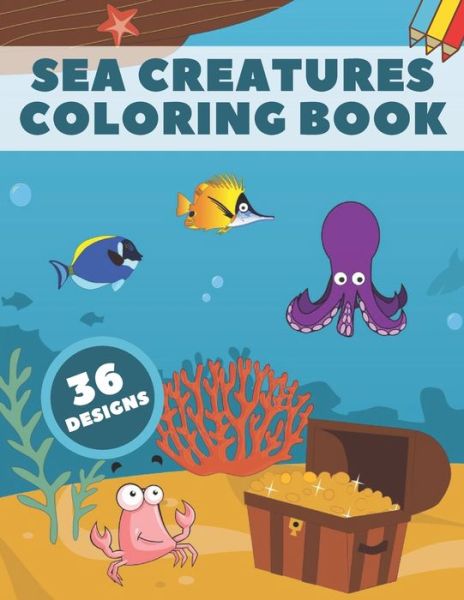 Cover for Rainbow Books · Sea Creatures Coloring Book (Paperback Book) (2020)