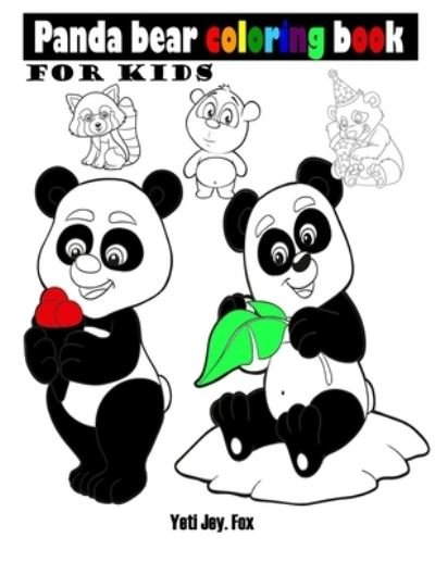 Cover for Yeti Jey Fox · Panda coloring book for kids (Pocketbok) (2020)