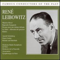 Cover for Leibowitz / rso Paris · Rapsodie Espagnole / pavane / prel (CD) (2005)