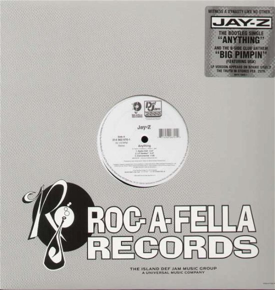 Cover for Jay-z · Anything (12&quot;) (2000)