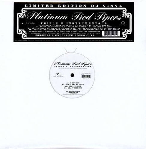 Cover for Platinum Pied Pipers · Triple P Instrumentals (LP) (2006)