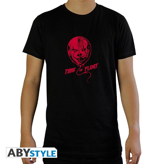 IT - Tshirt Time to float man SS black - basic - T-Shirt Männer - Merchandise - ABYstyle - 3665361023012 - February 7, 2019