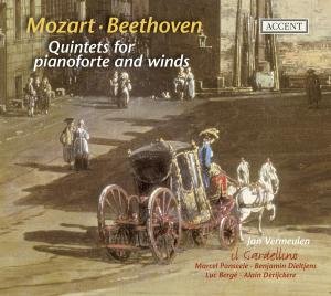 Mozart / Beethoven - Quintets For Fortepiano & Winds - Jan Vermeulen / Il Gardellino - Musikk - ACCENT - 4015023242012 - 1. juni 2009