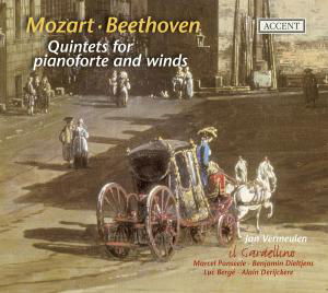 Cover for Jan Vermeulen / Il Gardellino · Mozart / Beethoven - Quintets For Fortepiano &amp; Winds (CD) (2009)