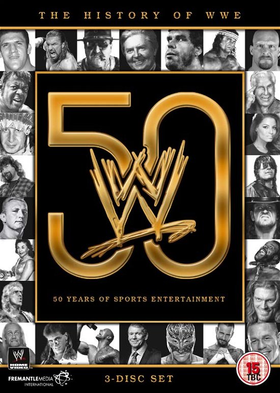 Cover for WWE The History Of WWE  50 Years Of Sports Entertainment · WWE - The History Of WWE - 50 Years Of Sports Entertainment (DVD) (2013)